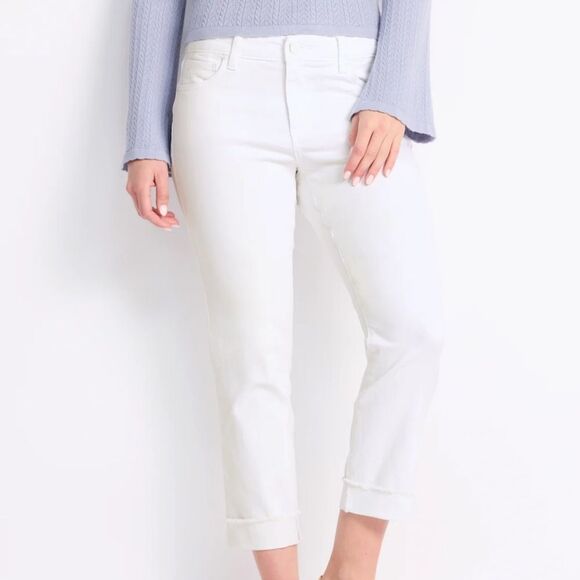 KUT FROM THE KLOTH
Amy Frayed Hem Crop Straight Leg Jean White 6 Stitch Fix Nwt - Picture 1 of 6